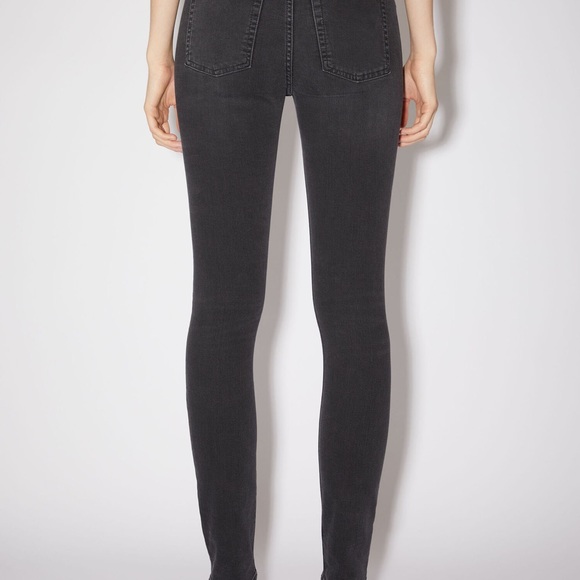 NWOT Acne Studios Climb Skinny Fit Jeans in Used Black - Picture 10 of 11